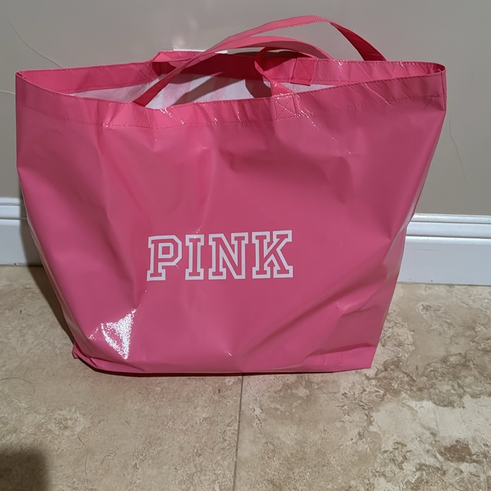 Pink tote bag